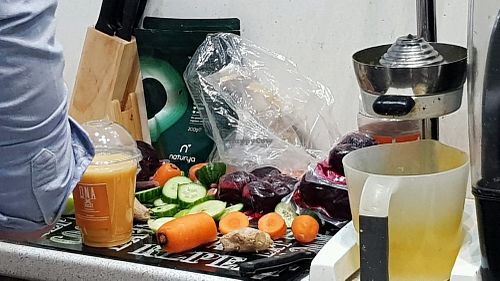 It looks freshly made... at DNA Juices in South West London