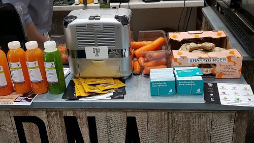 Carrots at DNA Juices in South West London
