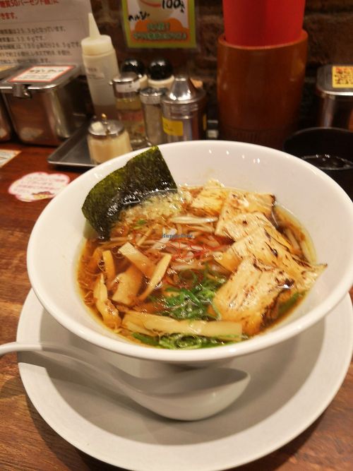 Vegan ramen at Kyushu Jangara Ramen - Nihonbashi in Tokyo