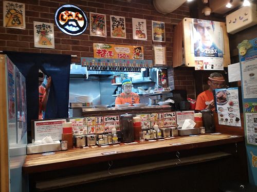 Interior at Kyushu Jangara Ramen - Nihonbashi in Tokyo