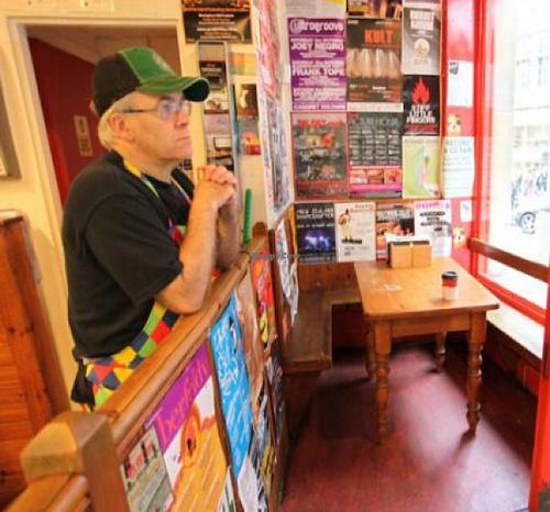 shop owner at The Baked Potato Shop in Edinburgh