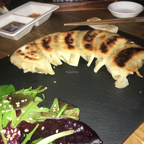 Vegan dumplings - devine!  at Wa Cafe in Galway