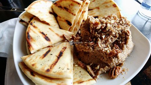 Big pâte and pita plate at Feed the World Cafe in Kalamazoo