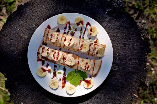 pancakes at Vitalpenzion Novina in Liberec