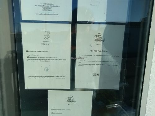 Menu & prices at La Ferm'intention in Ile-de-noirmoutier