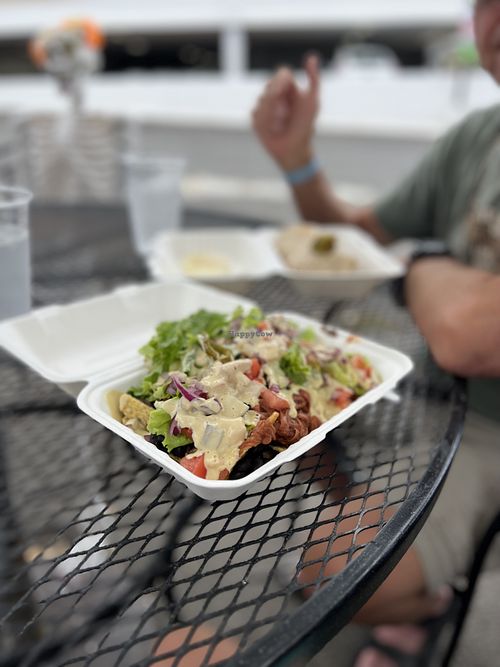 Black bean & jackfruit nachos  at Herbivores in Kailua Kona