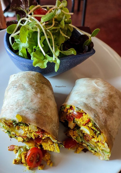Tofu Scramble Wrap at Goodsouls Kitchen in Chiang Mai