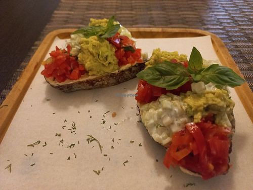Avo crostini at Goodsouls Kitchen in Chiang Mai