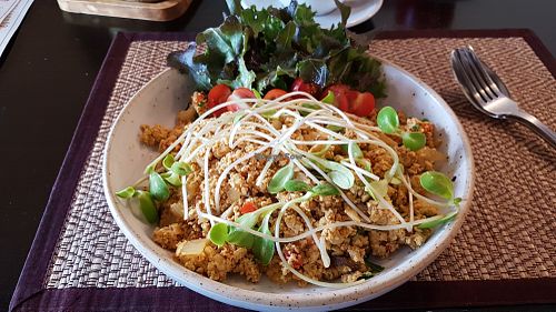 Scrambled tofu at Goodsouls Kitchen in Chiang Mai