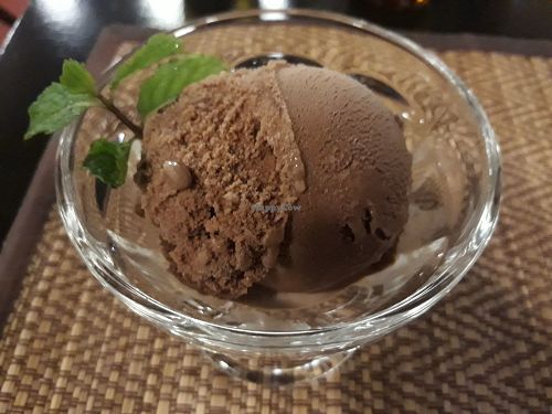 Chocolate ice cream at Goodsouls Kitchen in Chiang Mai