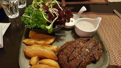 Vegan steak at Goodsouls Kitchen in Chiang Mai