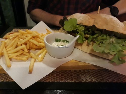 Steak sandwich at Goodsouls Kitchen in Chiang Mai