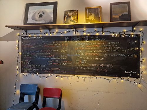 Dinner menu at Het Strand - The Strand in Leuven