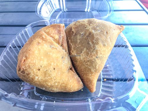 Vegan Samosas at Namaste Spiceland in Pasadena