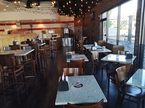 Dining area at Firecrust in Langley