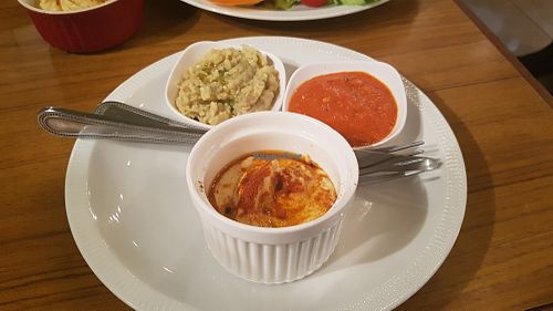 Hummus, harissa ans baba ganoush at The Falafelist in Chiang Mai