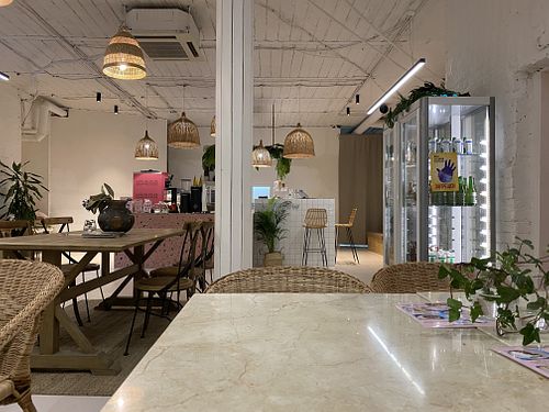 Inside at SML Deli Coffee Shop in Moscow