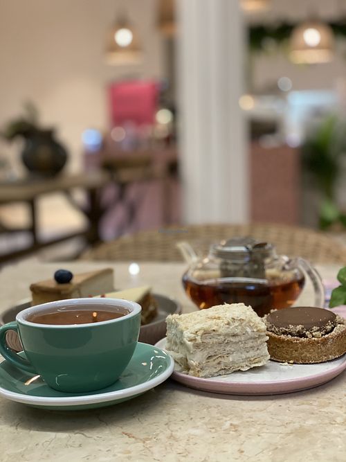 Inside at SML Deli Coffee Shop in Moscow