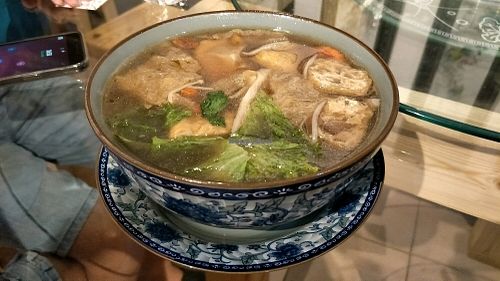 herbal soup noodles at Chun Tian Tea House in Muar