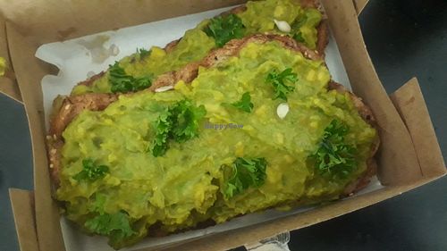 Avocado toast (take-out) at Alchemy Vegan in Chiang Mai