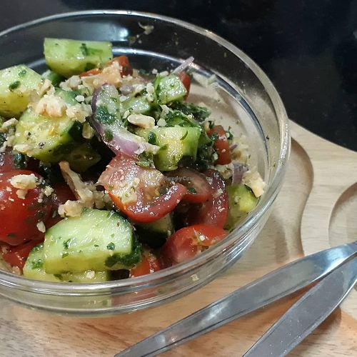 Cucumber Salad at Alchemy Vegan in Chiang Mai