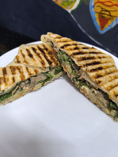 Mushroom/Cheese Quesadillas at Alchemy Vegan in Chiang Mai