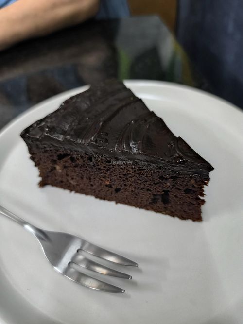 Choc Fudge cake at Alchemy Vegan in Chiang Mai