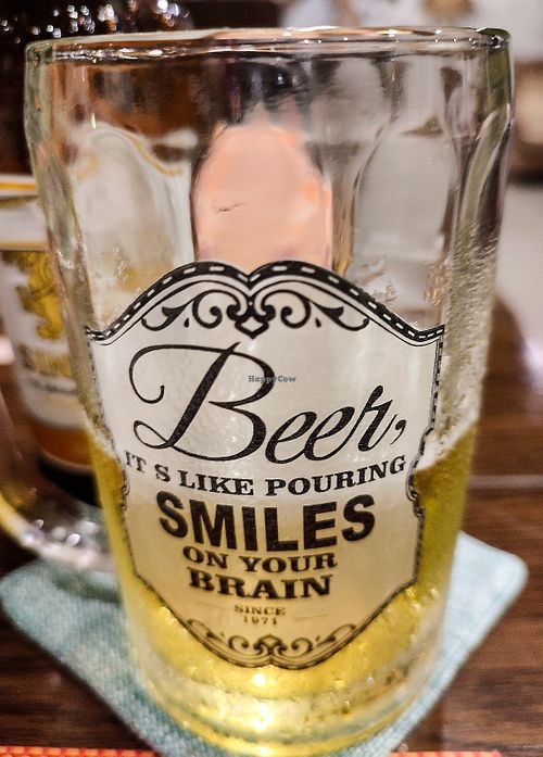 Singha!  #Veganuary at Yes Vegan in Pattaya