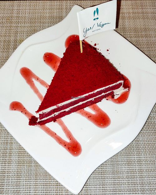 Red Velvet Cake at Yes Vegan in Pattaya