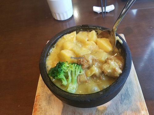 amazing potato curry! at Jujube Tree 枣子树素餐厅 - 成都铂金城店 in Chengdu