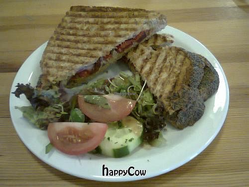 Vegan toasty at Engine Shed in Edinburgh
