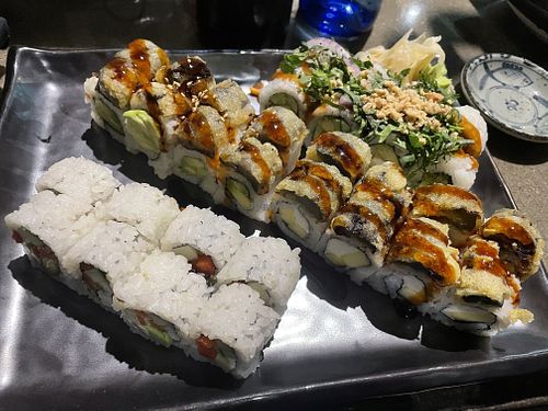 Vegan sushi  at Blue Sushi Sake Grill in Omaha