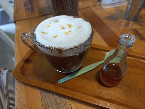 Orange Mocha #Veganuary at Pure Vegan Heaven @Freeative in Chiang Mai
