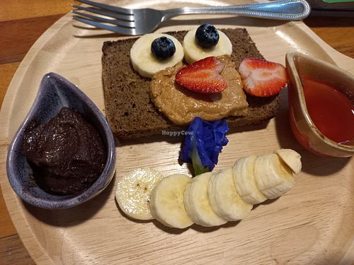 Big friend toast at Pure Vegan Heaven @Freeative in Chiang Mai