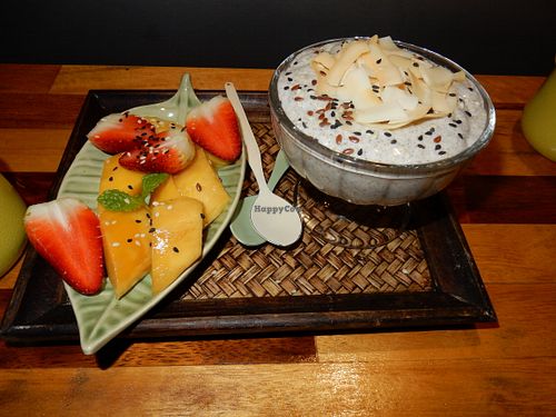 Mango Chia Pudding at Pure Vegan Heaven @Freeative in Chiang Mai
