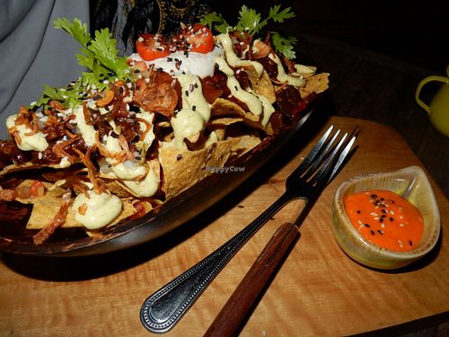 Nachos at Pure Vegan Heaven @Freeative in Chiang Mai