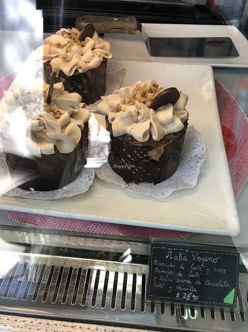All cakes are vegan!  at Pastelería y Panadería Sinfonía in Santiago
