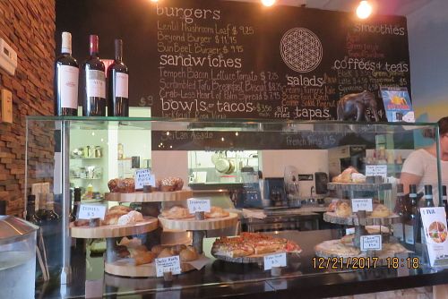 menu and counter at Artichoke & Vine in Boca Raton