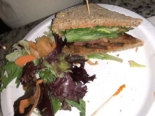 Tempeh bacon, lettuce and tomato sandwich  at Artichoke & Vine in Boca Raton