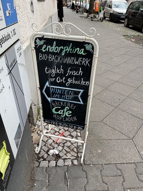 Sign   at endorphina Bio-Backkunst GmbH in Berlin