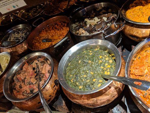 buffet at Vantra Vegan in London