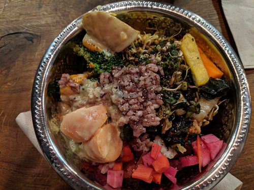 my buffet bowl at Vantra Vegan in London