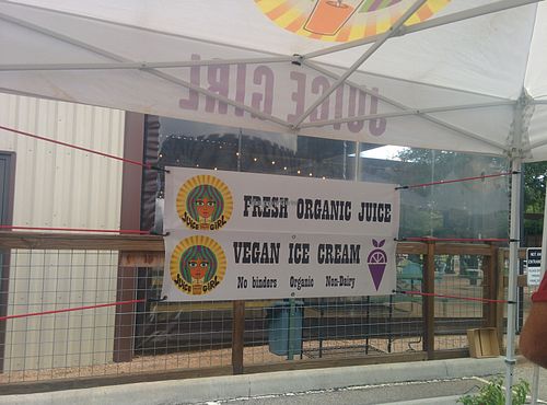 Over The Moon kiosk at Urban Harvest's  Eastside Farmers Market, Saturdays 8am-noon at Juice Girl & Over the Moon - 19th St in Houston