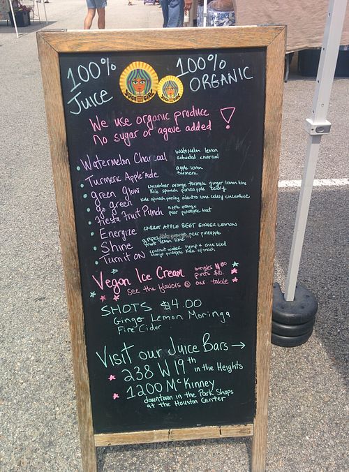 at Urban Harvest's Eastside Farmers Market, Saturdays 8am-noon at Juice Girl & Over the Moon - 19th St in Houston