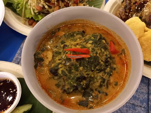 Spinach curry at V Secret Street Food - Food Stall in Chiang Mai