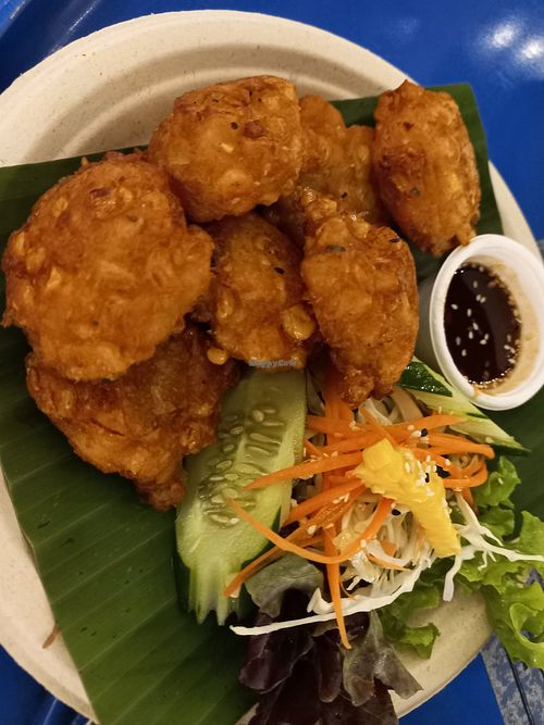 Sweetcorn fritters at V Secret Street Food - Food Stall in Chiang Mai