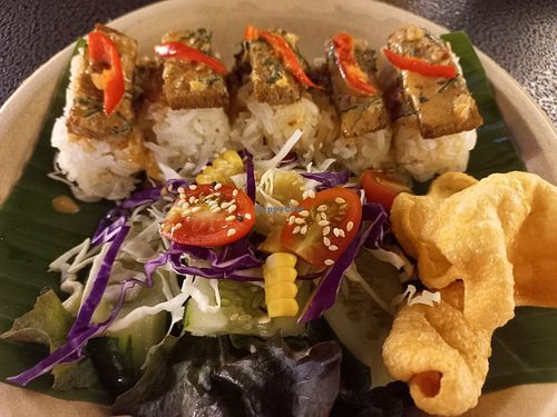 Mushroom sushi at V Secret Street Food - Food Stall in Chiang Mai