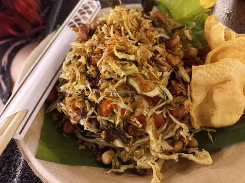 Tea leaf salad at V Secret Street Food - Food Stall in Chiang Mai