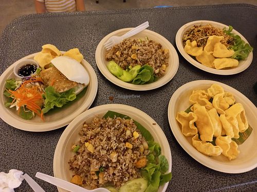 Lots of dishes at V Secret Street Food - Food Stall in Chiang Mai