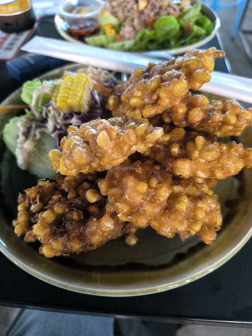 Sweetcorn Fritters at V Secret Street Food - Food Stall in Chiang Mai
